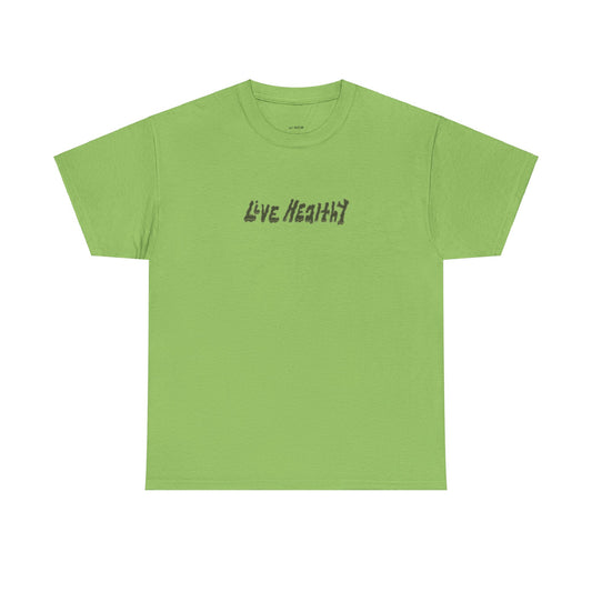 LIVE HEALTHY GREEN TEE